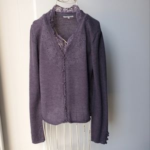 Armand Ventilo V-neck Button Sweater